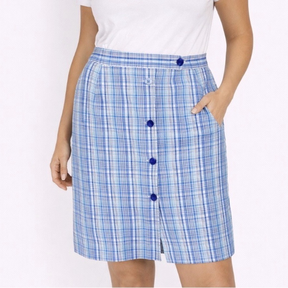 Liz Claiborne Golf plaid skort SZ 16 LIZGOLF
